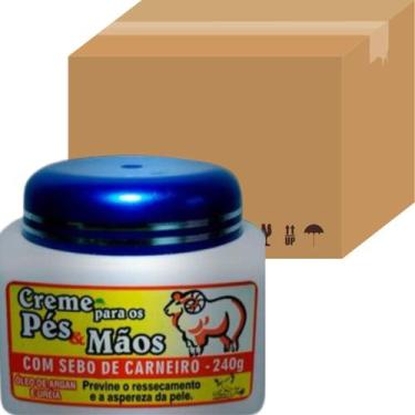Imagem de Creme para os Pés e Mãos San Jully Com Sebo de Carneiro Pote 240g Kit 