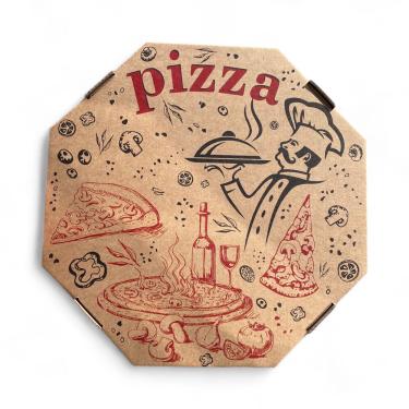 Imagem de Caixa de pizza material kraft delivery ifood