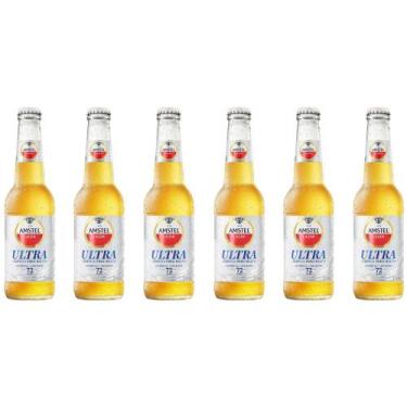 Imagem de Cerveja Amstel Ultra Puro Malte Pilsen Lager - 6 Unidades Garrafa 275m
