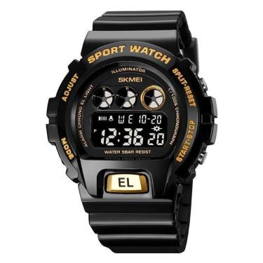 Imagem de Relógio Masculino G Shock Skmei 1813Bkgd Preto E Dourado