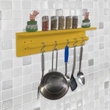 Imagem de Prateleira para Temperos e Suporte Utensílios e Panelas Cozinha Estilo