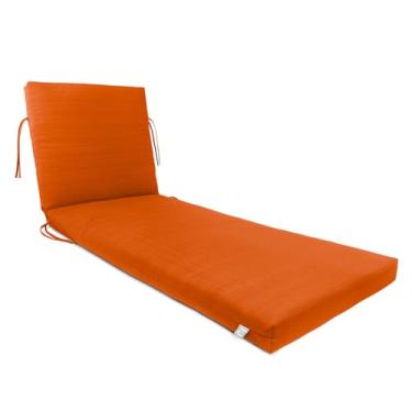 Imagem de Sherry Kline Chaise Longe reversível com enchimento acolchoado de poliéster branco, caiena, 61 cm x 182 cm