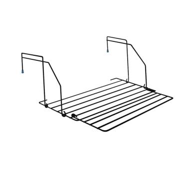 Imagem de Varal Dobrável Portátil Apartamento Porta Janela Seca Preto