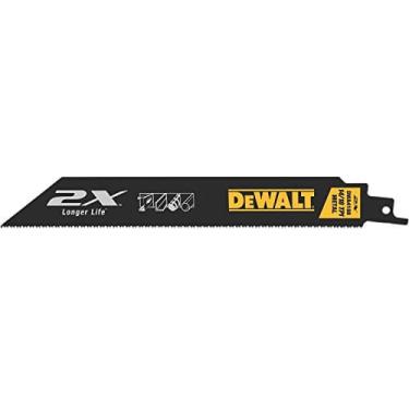 Imagem de Lâminas de serra recíprocas de 8 polegadas dewalt, 14 tpi, 5-Pack (DWA4188)