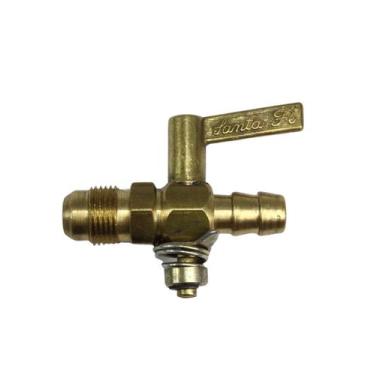 Imagem de Registro regulador de pressão de gás 3/8 SAE 3/8 Bico Mangueira - Reno