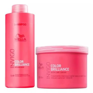 Imagem de Kit Wella Color Brilliance (shampoo 1000ml + Máscara 500 Ml)