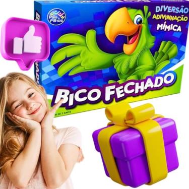 Imagem de Jogo Bico Fechado Tabuleiro Infantil Mímica Brinquedo Educativo Pedagógico Recreativo Escolar Presente Menina Criança 7 anos natal aniversario menino