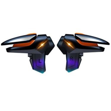 Imagem de Leprato Mobile Controller, Mobile Game Trigger Battle Royale Sensitive Shoot and Aim, Cellphone Gaming Joystick Compatible with Android iOS Phones Gifts for Men Women Game Lovers
