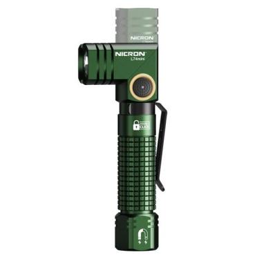 Imagem de Lanterna NICRON L74 Mini Recarregável 400 Lumens Verde