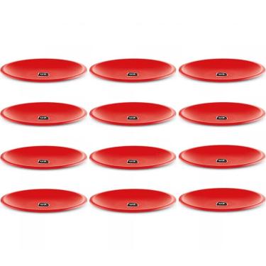 Imagem de 12 Pratos Plásticos Bandejas Servir 26cm UZ Lancherias Eventos Redondos Buffet
