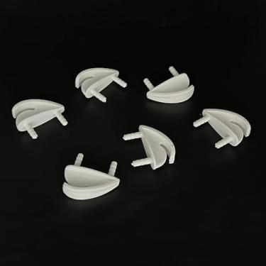 Imagem de Gracilaria 6PCS RC Airplane Nylon Fixed Wing Tip Protector Protecting Corner for RC Plane Helicopter DIY Model Aircraft Fixed Wing Parts (White)