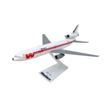 Imagem de Western "White Scheme" DC-10 modelo de avião miniatura de plástico Snap-Fit 1:250 peça # ADC-01000I-009