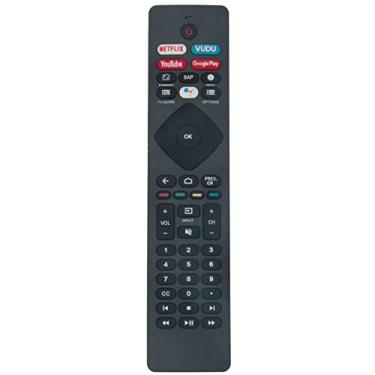 Imagem de URMT47CND0 URMT47CND002 RF402A-V14 NH800UP URMT26RST004 Controle remoto de voz de substituição para Philips Android TV 65PFL5604/F7A 65PFL5704/F7A 65PFL5504/F7 24PFL6704/F7 55PFL5 604/F7A