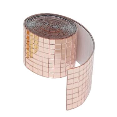 Imagem de Esquirla Adesivos de telhas espelhadas, adesivos de mosaico, mini -disco bola espelho ladrilhos para artesanato de arte decoração de casa de decoração de jóias