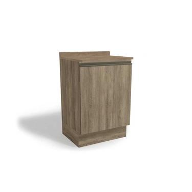 Imagem de Balcão Cozinha p/ Cooktop c/ Tampo Maxxi G742 c/ 1 Porta 60cm Nogal/Nogal - Kappesberg