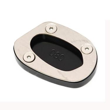 Imagem de Acc-Creativity Suporte para pé de motocicleta com ampliador lateral para placa de extensão compatível com Triumph Speed Twin 1200 2019-2020 (preto)