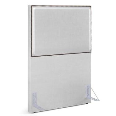 Imagem de Cabeceira Box Solteiro 100 Cm Facto Cinza Metalizado