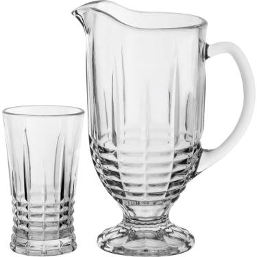 Imagem de Metter Jg Jarra/Copos 24X18X12Cm 1L/200Ml Cristal Eco Transp 7Pç