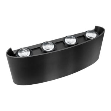 Imagem de Arandela Led Lentille Quatre Preta 8w Branco 6500k