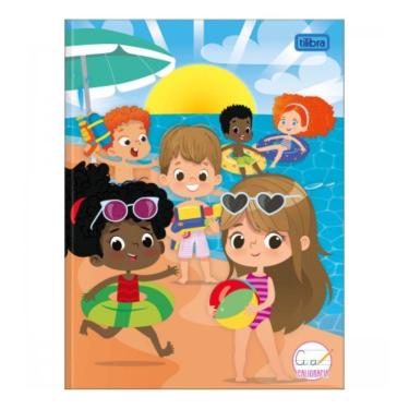 Imagem de Caderno Brochura Capa Dura Caligrafia Sapeca Feminino 40 Folhas Tilibra