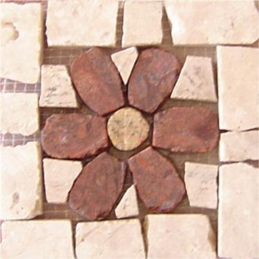 Imagem de Tozetto Mosaico Fiore Rosso - 13x13cm