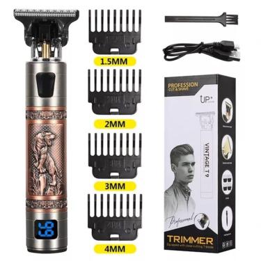 Imagem de Máquina T9 Para Cabelo E Barba Lobo Rosê Usb