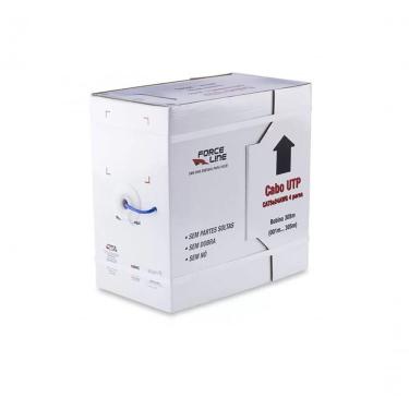 Imagem de Cabo De Rede Utp Cat 5e 305mt Azul Forceline