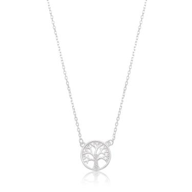 Imagem de Colar Arvore Da Vida Caule Cravejada Prata 925