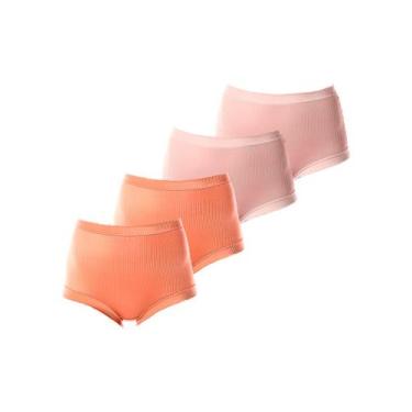 Imagem de Kit com 4 Calcinhas Demillus 26406, Bege, M