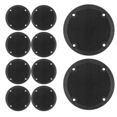 Imagem de Kit 10 Telas Plástica Para Tweeter Leson 8,5 Centímetros Top - PERMAK