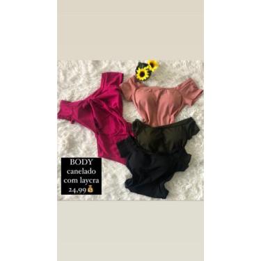 Imagem de BODY canelado 25,00 - Júlia Modas