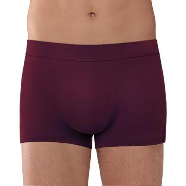 Imagem de REELINDRY Cueca boxer masculina lavável à prova de vazamento com proteção contra incontinência, 65 g, absorção de luz, controle da bexiga 1 pacote (marrom, G)