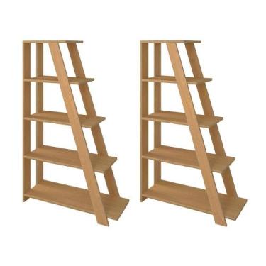 Imagem de Conjunto de Estantes Brighton Freijó 5 Prateleiras - CASA H