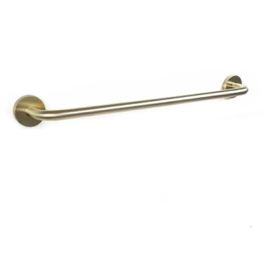 Imagem de Kit de banheiro dourado escovado - ganchos para toalhas individuais - conjunto de montagem em parede, barra de toalhas