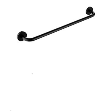 Imagem de Conjunto de banheiro preto fosco - toalheiro, ganchos para roupão, suporte para papel higiênico - kit de ferragens, barra de toalha individual