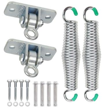 Imagem de Kit de pendurar para varanda, ganchos e molas resistentes Butizone para balanços de varanda e cadeiras de rede de 317 kg. Capacidade, conjunto de 2