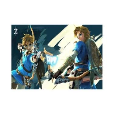 Imagem de Zeldas Link Legend Videogame Pintura Em Tela Arte De Parede Para Quart
