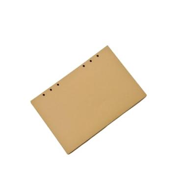 Imagem de JJNUSA Refil de papel A5, 80 folhas, 160 páginas, papel A5, folhas soltas, 6 furos, refil para caderno de 6 anéis, recarregável, agenda, diário, organizador de pintura, em branco