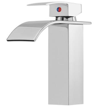 Imagem de Torneira Cascata Banheiro Bica Baixa Monocomando - Kparts Importadora