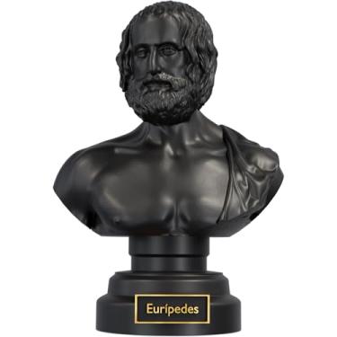 Imagem de Estátua Busto Eurípedes - Poeta Trágico Grego (Cor Aurum Noctis)