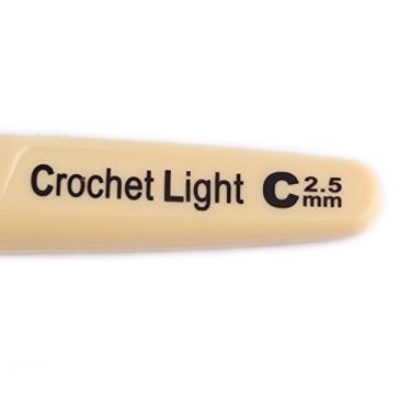 Imagem de Pssopp Ganchos de crochê LED A Agulhas de crochê Com Bateria Leve Alimentada por Bateria LED CROCHET GACH (2,5 mm)