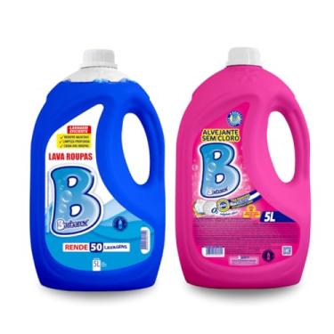 Imagem de Kit Sabão Lí­quido e Alvejante Sem Cloro 5 Litros Barbarex