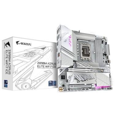 Imagem de Placa Mãe Gigabyte Z890M AORUS ELITE ICE WIFI 7 (LGA 1851/4xDDR5/USB4 TYPE-C/HDMI/DP/M.2/2.5GbE)