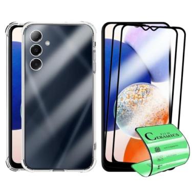 Imagem de Kit 2 Películas de Cerâmica + Capa Capinha Case Para Galaxy A14 Nanogel Não Quebra
