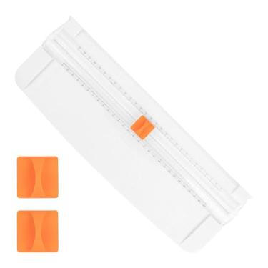 Imagem de Cxqbsmy Cortador de papel, cortador de papel A4 para artesanato com 2 pacotes de lâminas de segurança, cortador de papel de 30 cm, ferramenta de scrapbooking para corte de festival, cupom, etiqueta