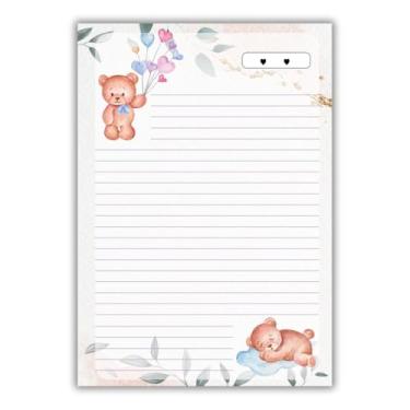 Imagem de Refil de fichário 80 folhas universitário ursinho pautado decorado