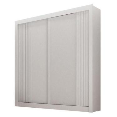 Imagem de Guarda Roupa Solteiro 2 Portas Milano Branco  Leifer Móveis - LEIFER M