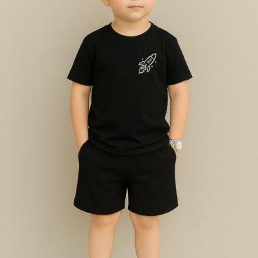 Imagem de Conjunto Infantil Masculino Estampa Foguete 115 Fofo Várias Cores Look