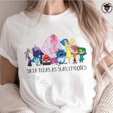 Imagem de Camiseta Divertidamente Emoções Tristeza Medo Alegria - Mina Store, Br