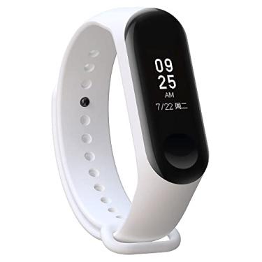 Imagem de Nandos-Store - Pulseira NSmart compatíveis com MI BAND 1/ MI BAND 2 / MI BAND 3 / MI BAND 4 / MI BAND 5 / MI BAND 6 / MI BAND 7 - (MI BAND 6, Branca)